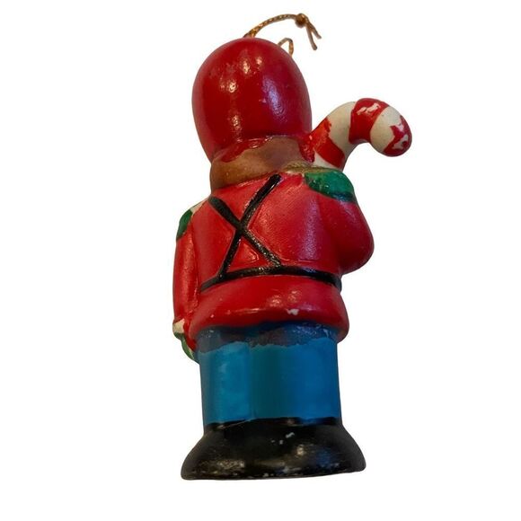1989 Vintage Ceramic Soldier Christmas Tree Ornament - Picture 3 of 6